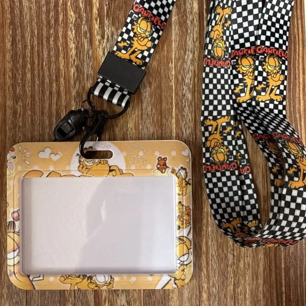 Garfield Badge ID Holder w/ Lanyard